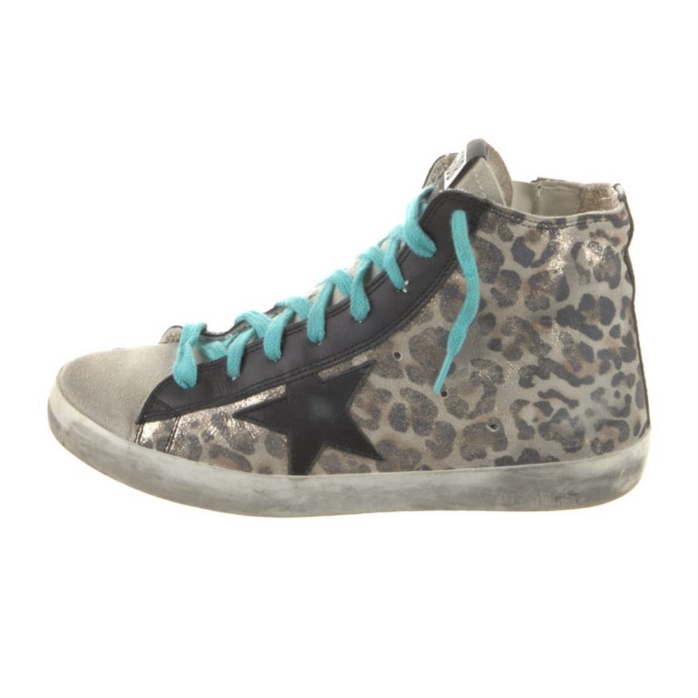 Golden Goose Leopard Sneakers